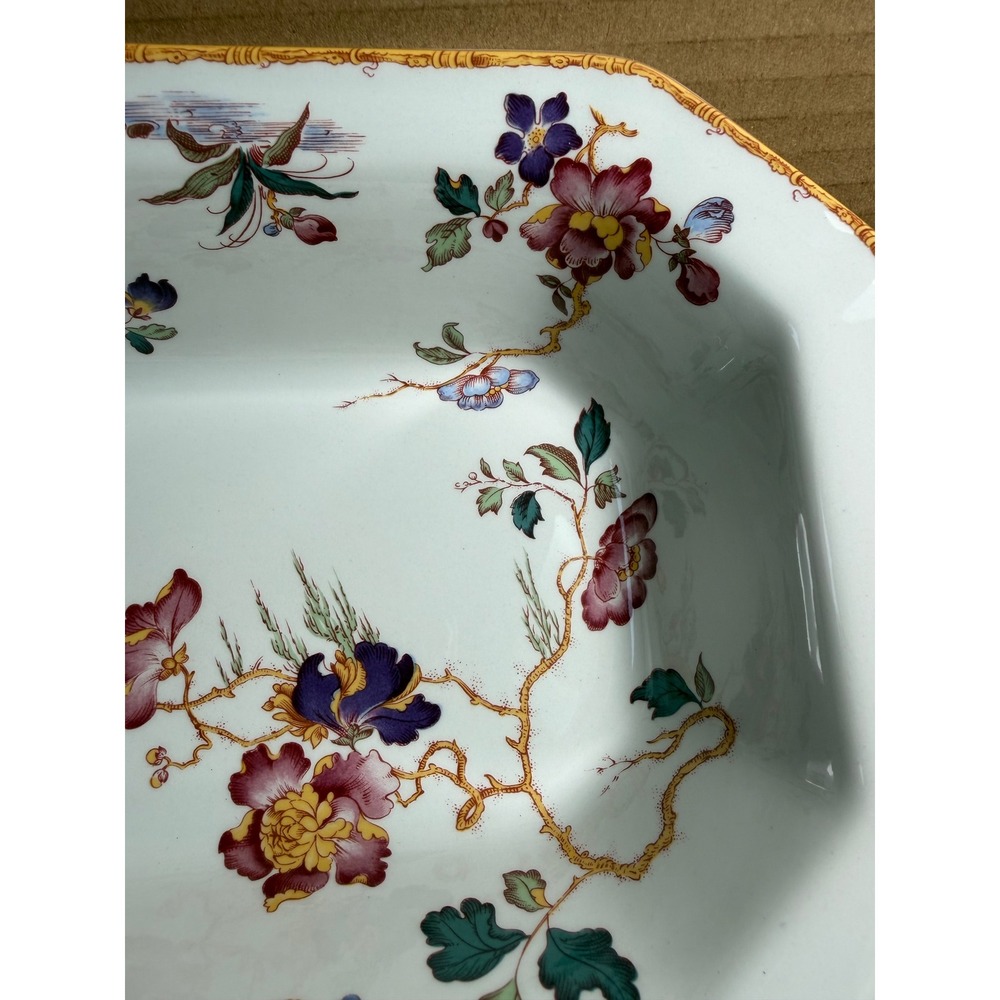 Wedgwood Devon Rose Georgetown Collection Rectangular Vintage Serving Bowl 9.5" - Picture 5 of 9